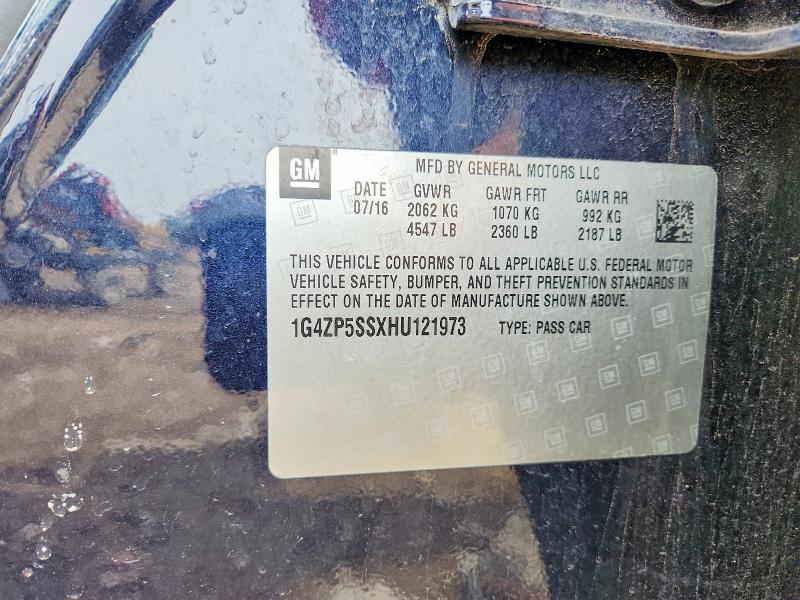 2017 Buick Lacrosse მანქანა იყიდება აუქციონზე, vin: 1G4ZP5SSXHU121973, აუქციონის ნომერი: 49033076