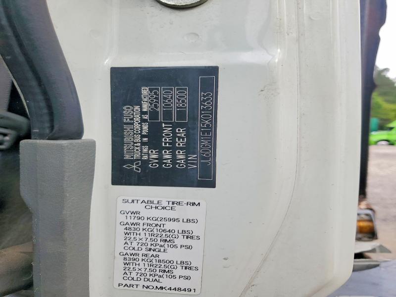 2005 Mitsubishi Fuso Truck Of America Inc Fm მანქანა იყიდება აუქციონზე, vin: JL6DGM1E15K013633, აუქციონის ნომერი: 50298406