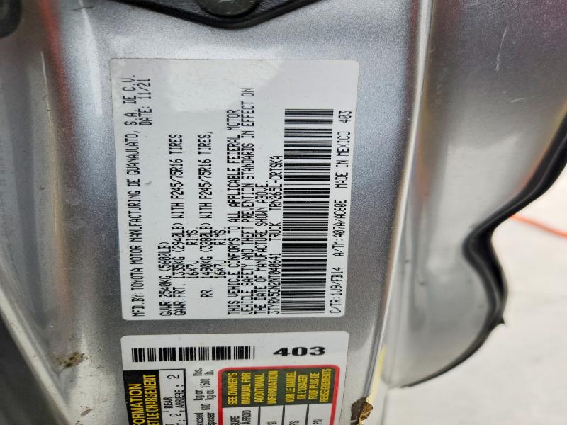 Продажа на аукционе авто 2022 Toyota Tacoma, vin: 3TYRX5GN2NT040641, номер лота: 50637436