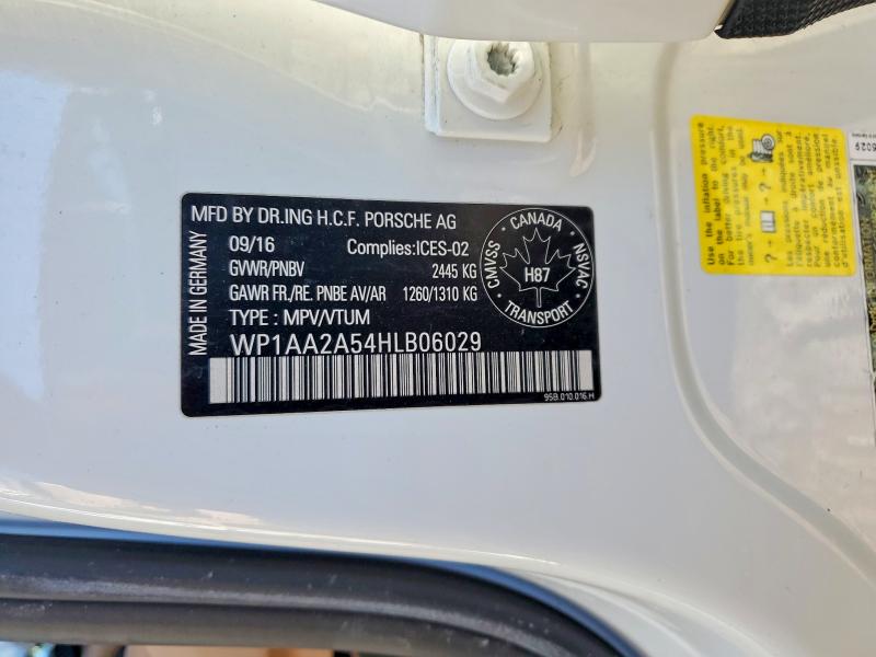 Продажа на аукционе авто 2017 Porsche Macan, vin: WP1AA2A54HLB06029, номер лота: 47414196