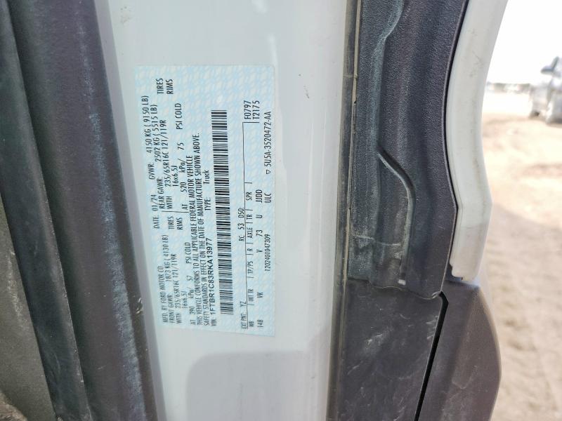 Aukcja sprzedaży 2024 Ford Transit, vin: 1FTBR1C83RKA13977, numer aukcji: 52271486