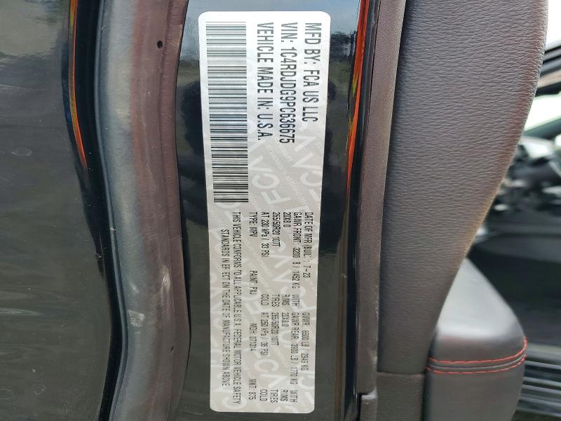 Aukcja sprzedaży 2023 Dodge Durango, vin: 1C4RDJDG9PC636675, numer aukcji: 51071856