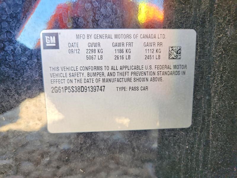 Aukcja sprzedaży 2013 Cadillac Xts, vin: 2G61P5S38D9139747, numer aukcji: 51421056