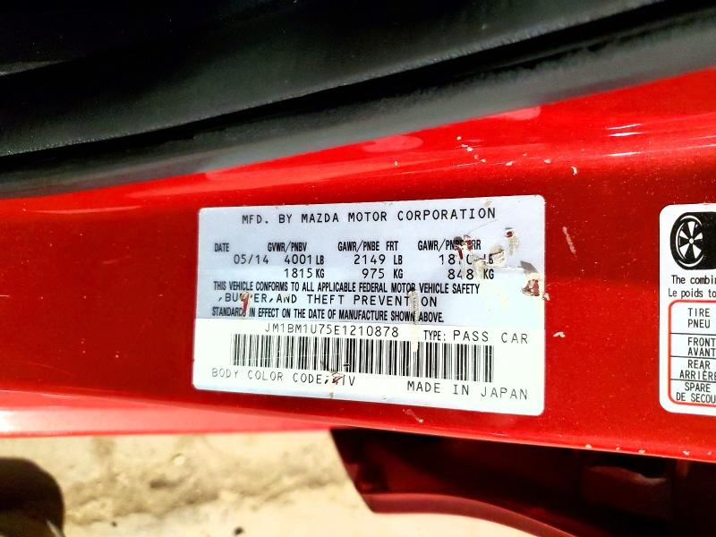 Продажа на аукционе авто 2014 Mazda 3, vin: JM1BM1U75E1210878, номер лота: 51284386