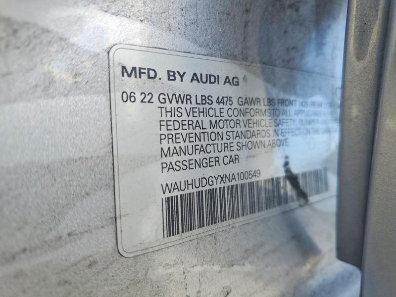 Aukcja sprzedaży 2022 Audi A3, vin: WAUHUDGYXNA100549, numer aukcji: 51313746