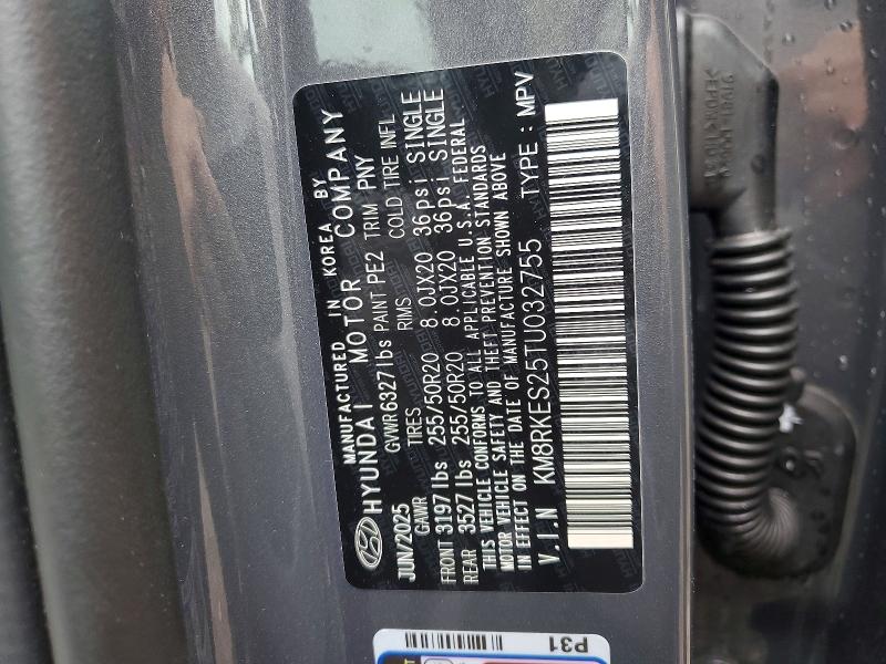 Продажа на аукционе авто 2026 Hyundai Palisade, vin: KM8RKES25TU032755, номер лота: 49730946