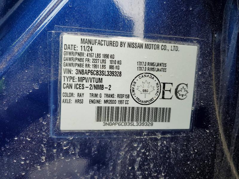 Aukcja sprzedaży 2025 Nissan Kicks, vin: 3N8AP6CB3SL339328, numer aukcji: 79173195