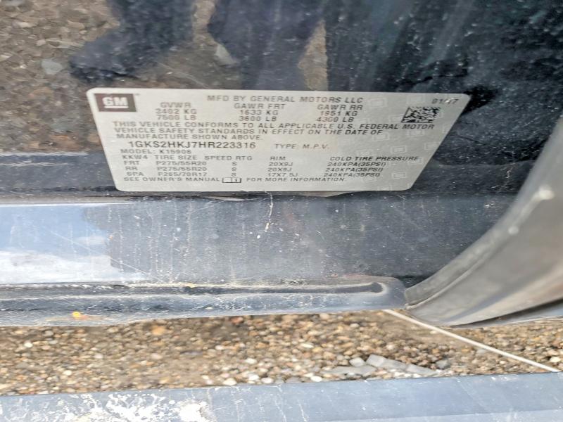 Aukcja sprzedaży 2017 Gmc Yukon Xl, vin: 1GKS2HKJ7HR223316, numer aukcji: 50615436