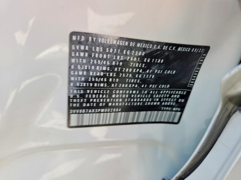 Aukcja sprzedaży 2023 Volkswagen Tiguan, vin: 3VV8B7AX3PM002884, numer aukcji: 51906286