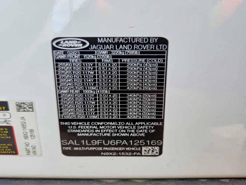 Продаж на аукціоні авто 2023 Land Rover Range Rover Sport, vin: SAL1L9FU6PA125169, номер лоту: 51667556