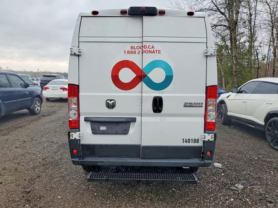 2023 Ram Promaster 2500 მანქანა იყიდება აუქციონზე, vin: 3C6LRVDG6PE588499, აუქციონის ნომერი: 49607796