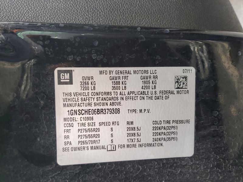 Продажа на аукционе авто 2011 Chevrolet Suburban, vin: 1GNSCHE06BR379308, номер лота: 51275516