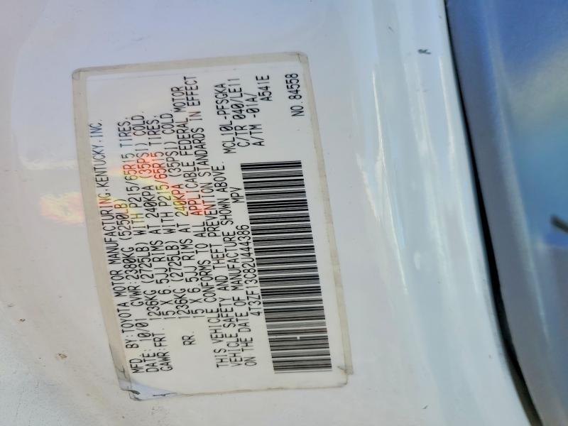 Aukcja sprzedaży 2002 Toyota Sienna, vin: 4T3ZF13C82U444386, numer aukcji: 49294936