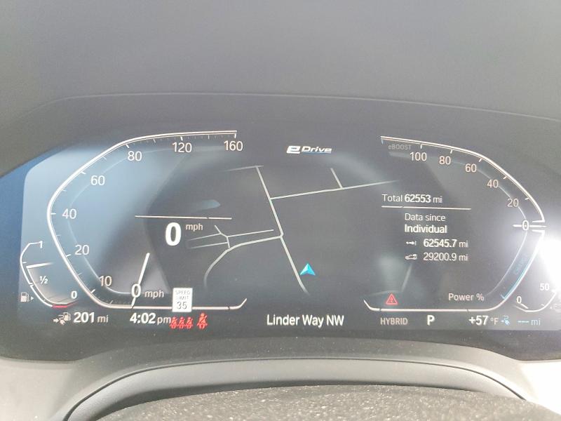 51372396 :رقم المزاد ، 3MW5P9J04M8B82489 vin ، 2021 Bmw 330xe مزاد بيع