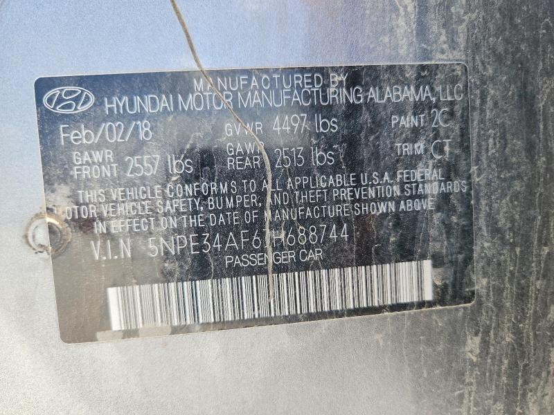 51225776 :رقم المزاد ، 5NPE34AF6JH688744 vin ، 2018 Hyundai Sonata مزاد بيع