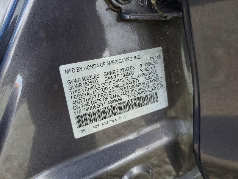 2018 Acura Ilx მანქანა იყიდება აუქციონზე, vin: 19UDE2F71JA009659, აუქციონის ნომერი: 51155476
