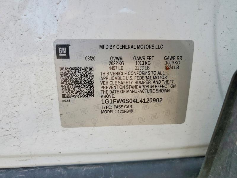 Продажа на аукционе авто 2020 Chevrolet Bolt Ev, vin: 1G1FW6S04L4120902, номер лота: 51357376