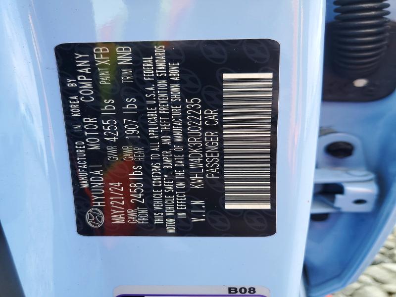 Продажа на аукционе авто 2024 Hyundai Elantra N, vin: KMHLW4DK3RU022235, номер лота: 50004406