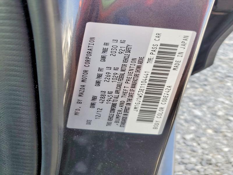 2014 Mazda 6 მანქანა იყიდება აუქციონზე, vin: JM1GJ1W53E1104441, აუქციონის ნომერი: 46777496