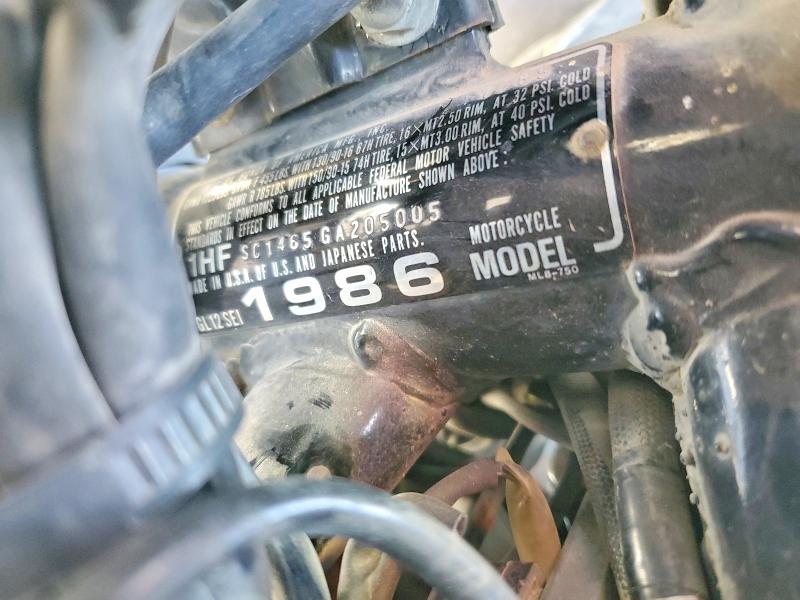 1986 Honda Gl12 მანქანა იყიდება აუქციონზე, vin: 1HFSC1465GA205005, აუქციონის ნომერი: 51365596
