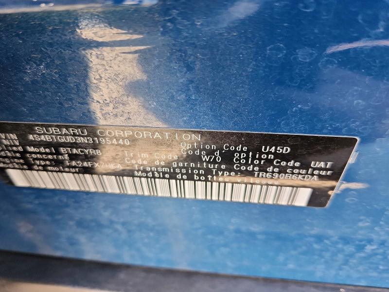 Aukcja sprzedaży 2022 Subaru Outback, vin: 4S4BTGUD3N3195440, numer aukcji: 50606706
