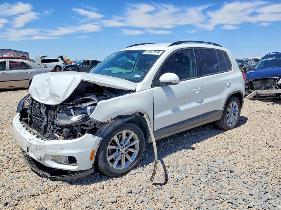 2018 Volkswagen Tiguan Limited მანქანა იყიდება აუქციონზე, vin: WVGAV7AX8JK005247, აუქციონის ნომერი: 49853176