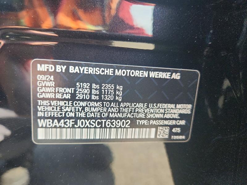 Продажа на аукционе авто 2025 Bmw 530, vin: WBA43FJ0XSCT63902, номер лота: 49570296