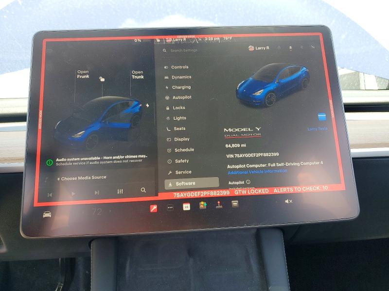 Aukcja sprzedaży 2023 Tesla Model Y, vin: 7SAYGDEF2PF882399, numer aukcji: 51524856