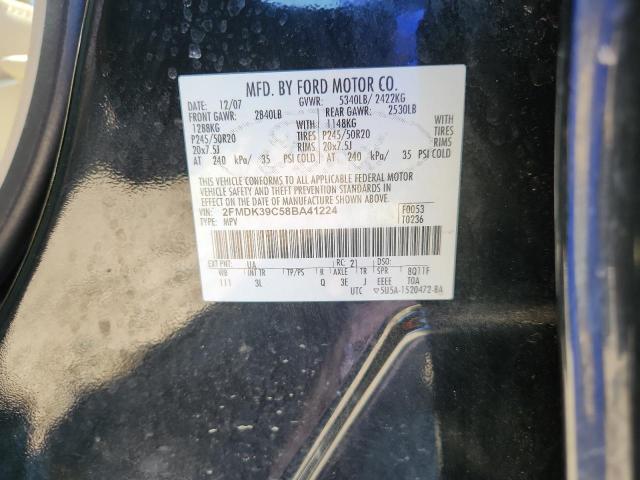 50399096 :رقم المزاد ، 2FMDK39C58BA41224 vin ، 2008 Ford Edge مزاد بيع
