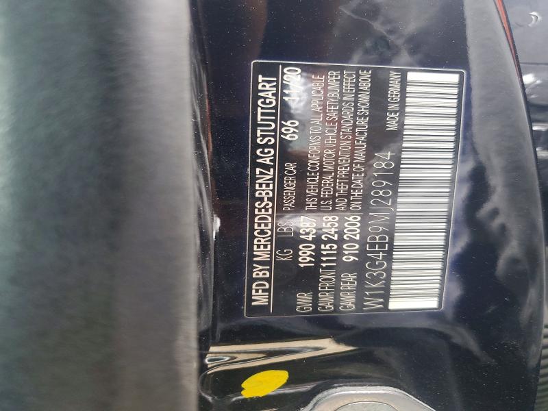 2021 Mercedes-benz A მანქანა იყიდება აუქციონზე, vin: W1K3G4EB9MJ289184, აუქციონის ნომერი: 50335326