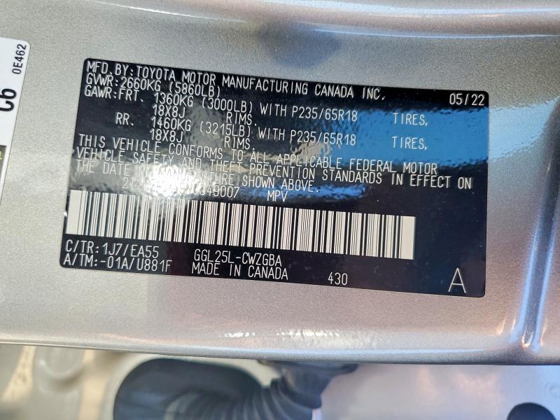 Продажа на аукционе авто 2022 Lexus Rx, vin: 2T2HZMDA9NC349007, номер лота: 51040106