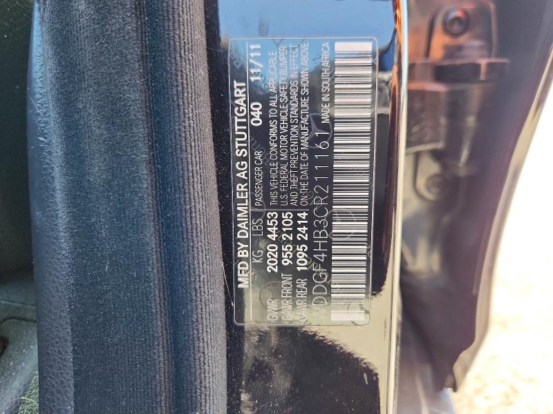 Продажа на аукционе авто 2012 Mercedes-benz C, vin: WDDGF4HB3CR211161, номер лота: 49918046