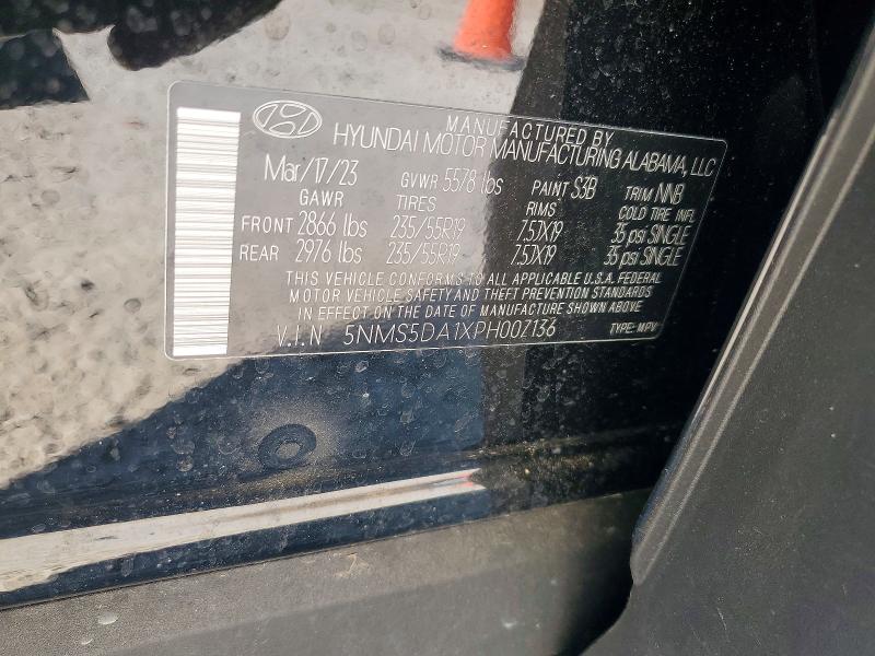 Продаж на аукціоні авто 2023 Hyundai Santa Fe, vin: 5NMS5DA1XPH007136, номер лоту: 49831346