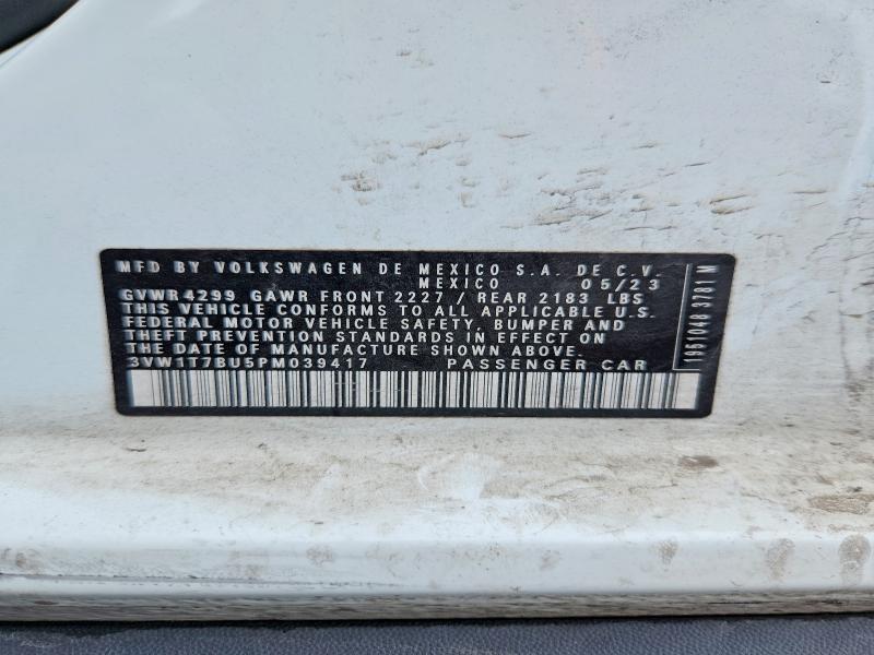 2023 Volkswagen Jetta მანქანა იყიდება აუქციონზე, vin: 3VW1T7BU5PM039417, აუქციონის ნომერი: 48863796