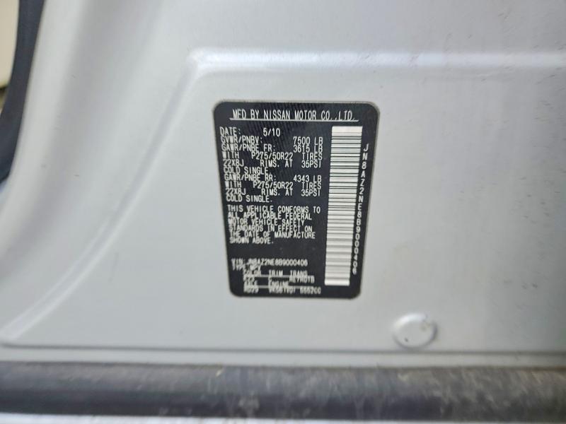 Aukcja sprzedaży 2011 Infiniti Qx56, vin: JN8AZ2NE8B9000406, numer aukcji: 50955226