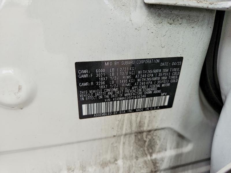 Продажа на аукционе авто 2023 Subaru Ascent, vin: 4S4WMAED5P3436346, номер лота: 50125646