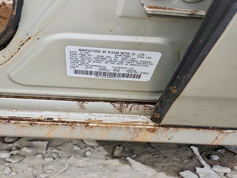 49113616 :رقم المزاد ، JNKCV51F96M605312 vin ، 2006 Infiniti G35 مزاد بيع