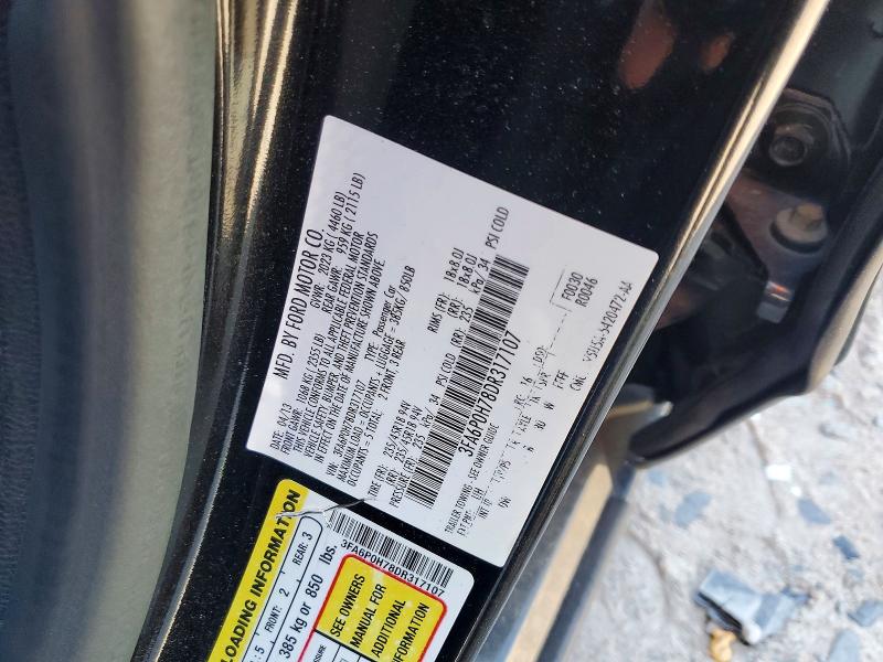 Aukcja sprzedaży 2013 Ford Fusion, vin: 3FA6P0H78DR317107, numer aukcji: 50454096