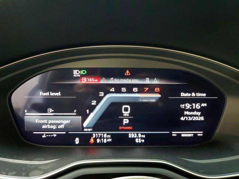 2023 Audi S5 მანქანა იყიდება აუქციონზე, vin: WAUB4DF55PA060476, აუქციონის ნომერი: 49630106