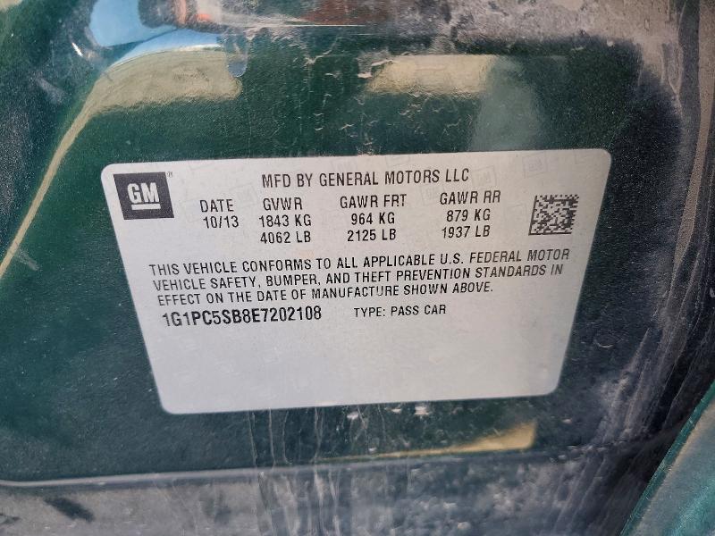 Продаж на аукціоні авто 2014 Chevrolet Cruze, vin: 1G1PC5SB8E7202108, номер лоту: 50765716