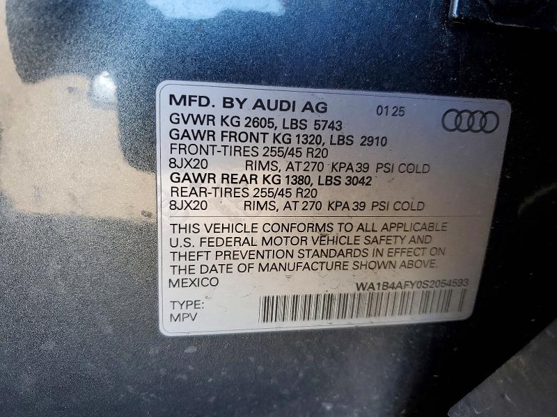 Aukcja sprzedaży 2025 Audi Sq5, vin: WA1B4AFY0S2054593, numer aukcji: 49181526
