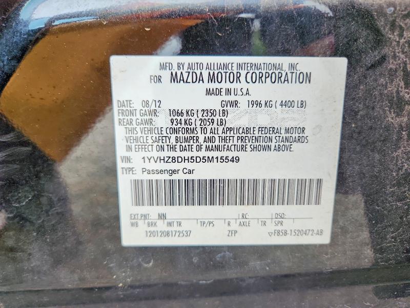 Продажа на аукционе авто 2013 Mazda 6, vin: 1YVHZ8DH5D5M15549, номер лота: 50978706