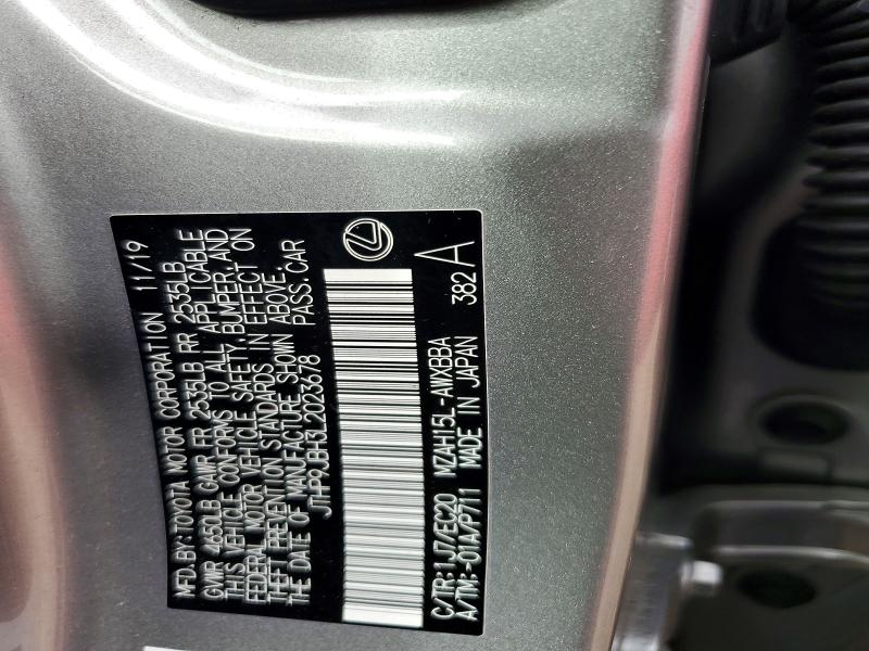 Продажа на аукционе авто 2020 Lexus Ux, vin: JTHP9JBH3L2023678, номер лота: 51295176
