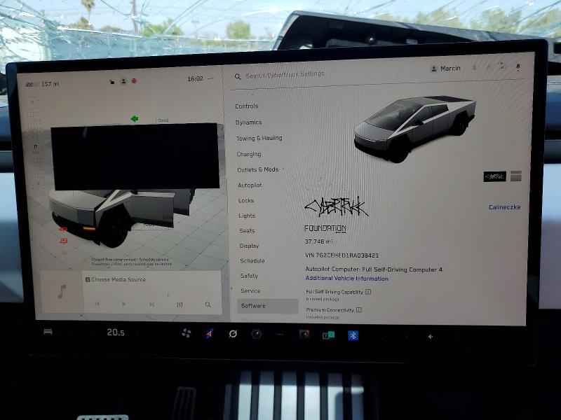2024 Tesla Cybertruck მანქანა იყიდება აუქციონზე, vin: 7G2CEHED1RA038421, აუქციონის ნომერი: 51473656