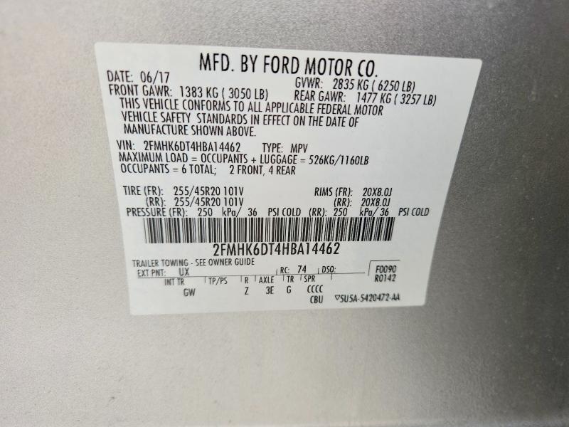 Продажа на аукционе авто 2017 Ford Flex, vin: 2FMHK6DT4HBA14462, номер лота: 51423736