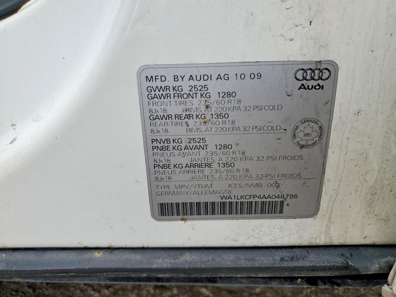 Продажа на аукционе авто 2010 Audi Q5, vin: WA1LKCFP4AA048796, номер лота: 49909506