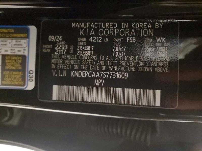 2025 Kia Seltos მანქანა იყიდება აუქციონზე, vin: KNDEPCAA7S7731609, აუქციონის ნომერი: 51517056