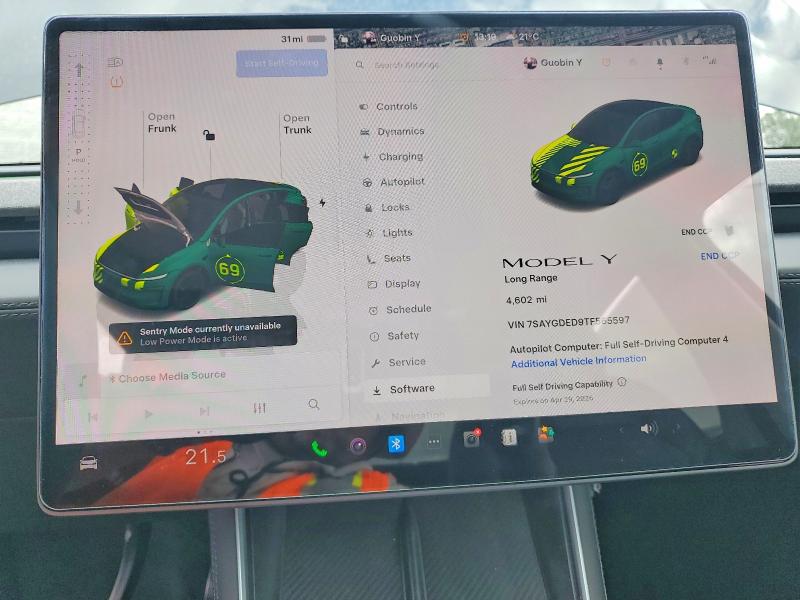 Aukcja sprzedaży 2026 Tesla Model Y, vin: 7SAYGDED9TF565597, numer aukcji: 48331526
