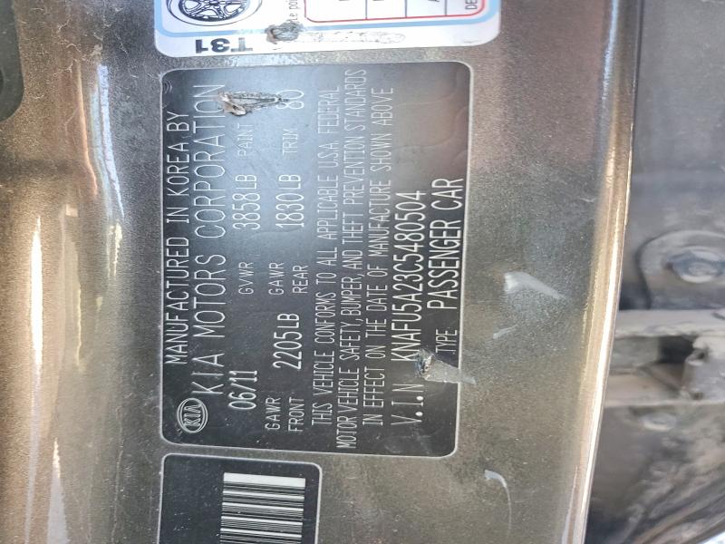 Aukcja sprzedaży 2012 Kia Forte, vin: KNAFU5A23C5480504, numer aukcji: 49443956