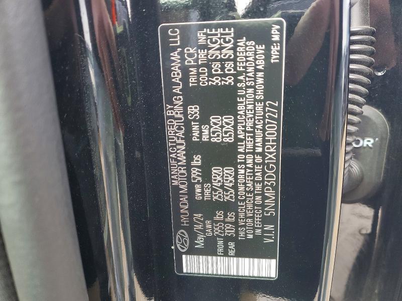 Продаж на аукціоні авто 2024 Hyundai Santa Fe Hybrid, vin: 5NMP3DG1XRH007272, номер лоту: 48693066